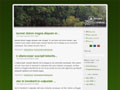 A small picture of the website with the forest design